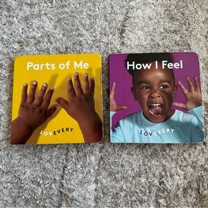Lovevery How I Feel and Parts of Me Board Book Baby Toy